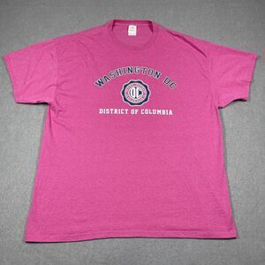 Washington DC Shirt Women XXL 2XL Heather Pink District of Columbia Heavy Cotton